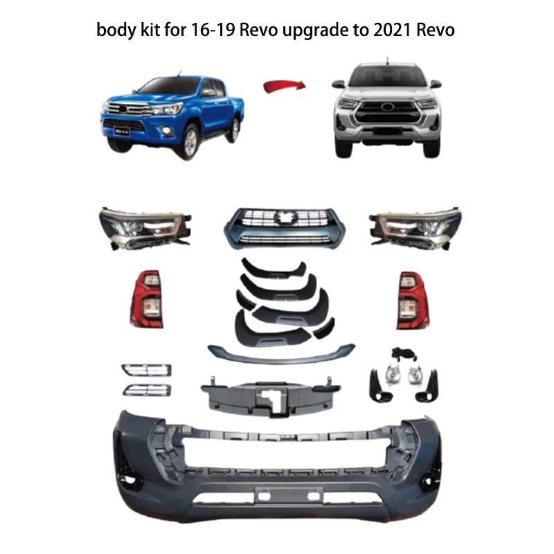 OEM Manufacturer Wholesale for Sale Toyota Hilux Rocco 2021 Facelift Bodykit Front Bumper Grill