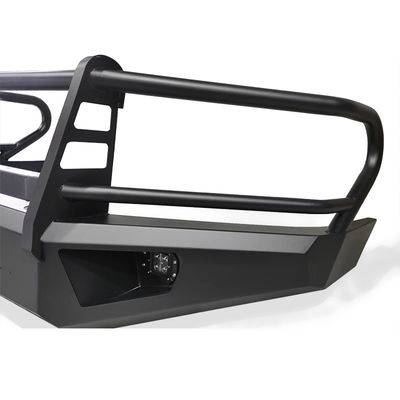 Off Road 4x4 Pickup Black Steel Front Bumper Bull Bar With LED Lights For Toyota Hilux LC79