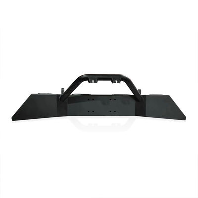 LED Truck Bull Bar Μαύρο Παλτό σκόνης Φινίρισμα 12V Ατσάλινη τοποθέτηση με ενσωματωμένο φως
