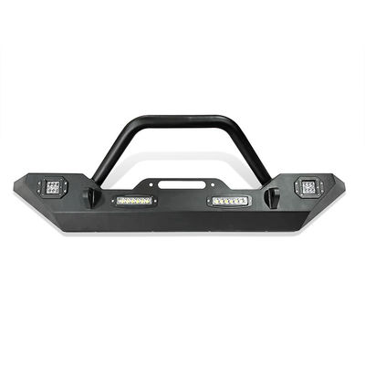 LED Truck Bull Bar Μαύρο Παλτό σκόνης Φινίρισμα 12V Ατσάλινη τοποθέτηση με ενσωματωμένο φως