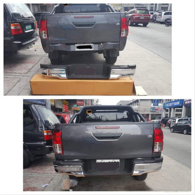 Μαύρος επιχρωμιωμένος προστάτης 218*24*17cm προφυλακτήρων αυτοκινήτων οπίσθιος για Hilux Vigo 2004 - 2015