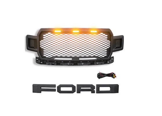 4x4 μπροστινή σχάρα -GR-F150A επαναλείψεων ABS πλαστική με LEDs για τη Ford F150