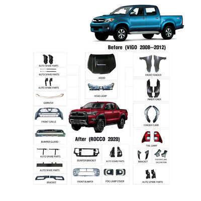 2012 βελτίωση του Vigo σε Hilux Rocco 2021 εξαρτήματα σώματος αυτοκινήτων 4x4
