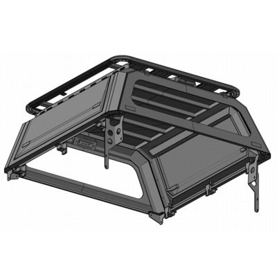 4x4 μαύρη κάλυψη Tonneau χάλυβα σκληρή για το δασοφύλακα F150 BT50 Dmax της Toyota Hilux Ford