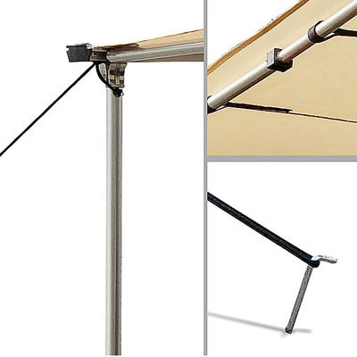 Sunshade σκηνών 4x4 αυτοκινήτων βαθμού κατασκευαστών χονδρική 180 δευτερεύουσα Awning σκηνή στρατοπέδευσης στεγών αυτοκινήτων φτερών για το καθολικό αυτοκίνητο